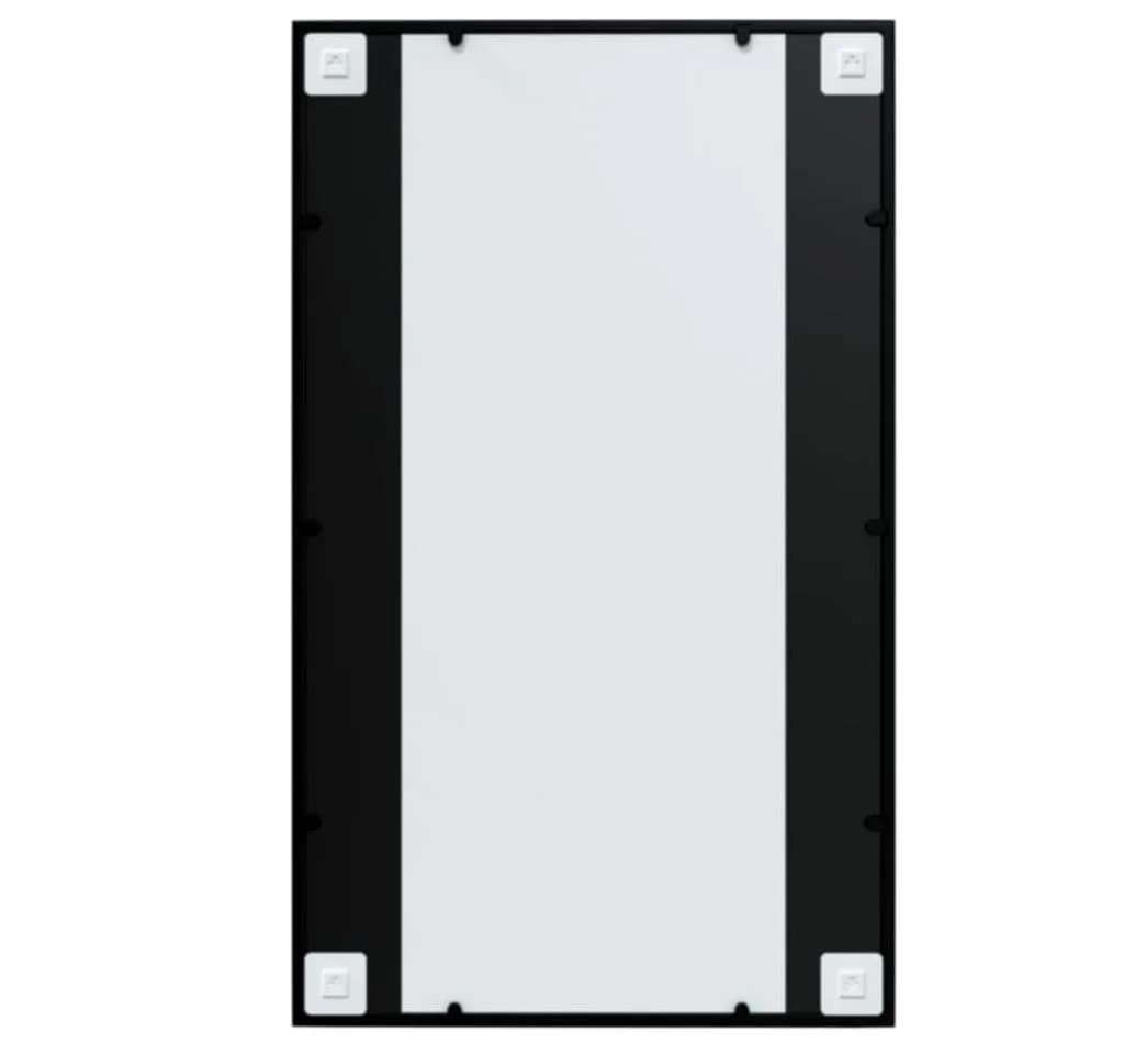 vidaXL Spiegel 100 x 60 cm Wandspiegel Schwarz Metall - Bild 4
