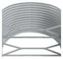 vidaXL Hochbeet Oval Pulverbeschichteter Stahl Grau Bild 5
