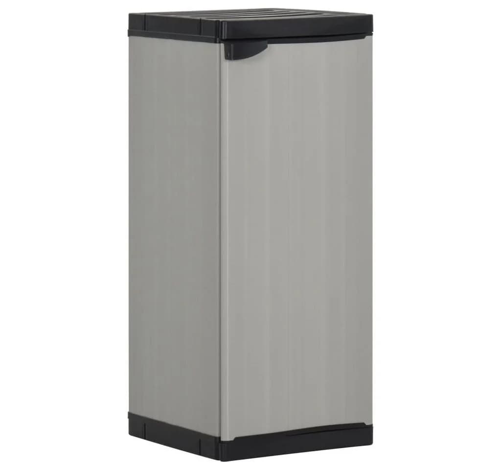 vidaXL Mehrzweckschrank Grau Schwarz Garten-Lagerschrank - Bild 2