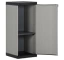 vidaXL Mehrzweckschrank Grau Schwarz Garten-Lagerschrank Bild 3