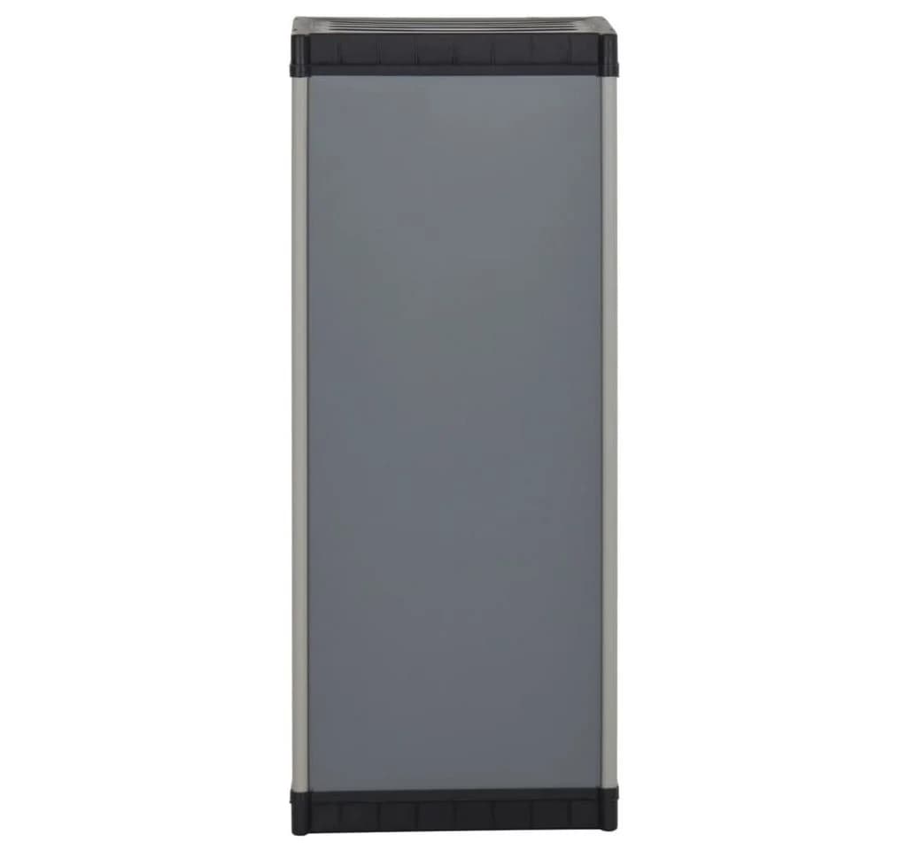 vidaXL Mehrzweckschrank Grau Schwarz Garten-Lagerschrank - Bild 5