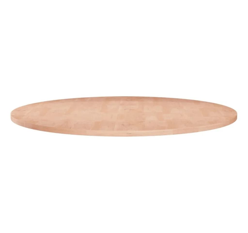 vidaXL Runde Tischplatte Ø70 cm Massivholz Eiche Unbehandelt - Bild 2