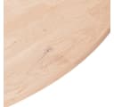 vidaXL Runde Tischplatte Ø70 cm Massivholz Eiche Unbehandelt Bild 3