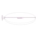 vidaXL Tischplatte Runde Hellbraun Ø50x1,5 cm Eichenholz Bild 5