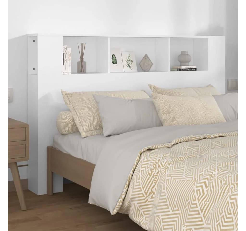vidaXL Kopfteil Bett Kopfteil Weiß
