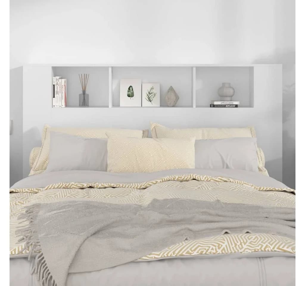 vidaXL Kopfteil Bett Kopfteil Weiß - Bild 3