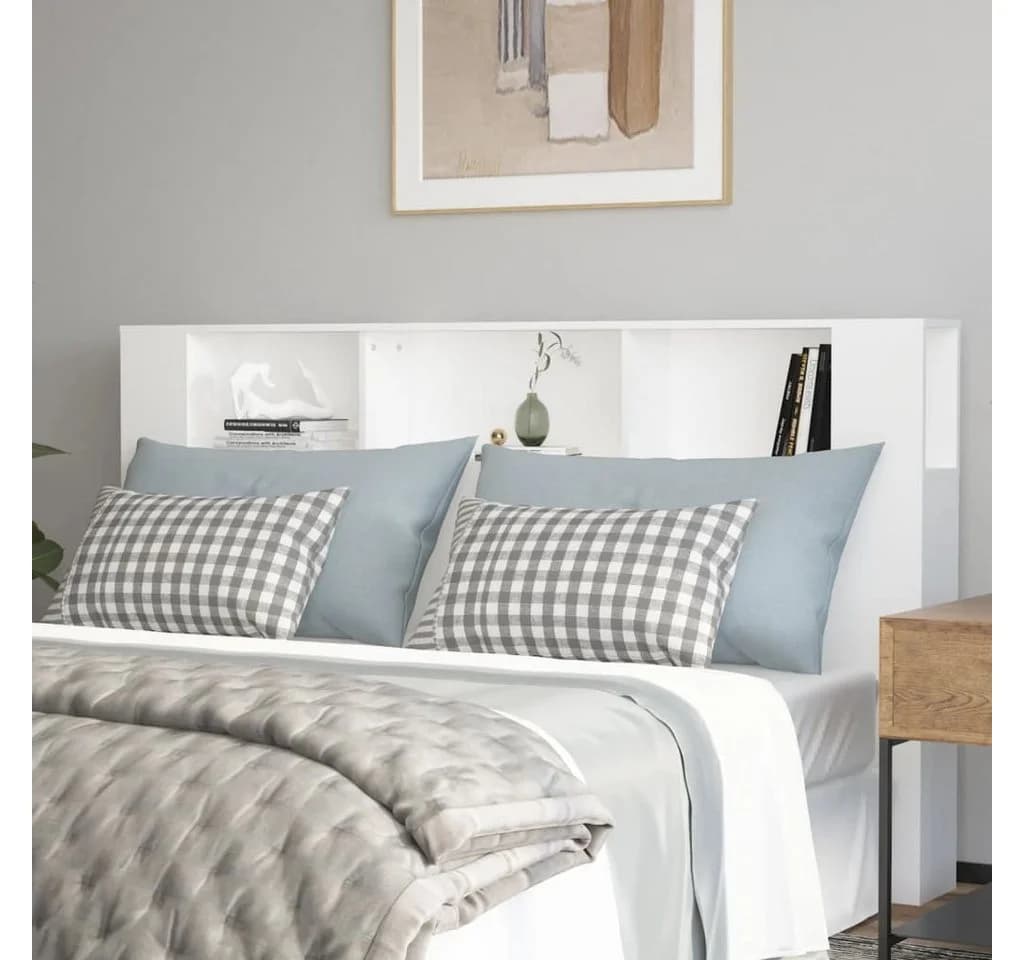 vidaXL Kopfteil Bett Kopfteil Weiß