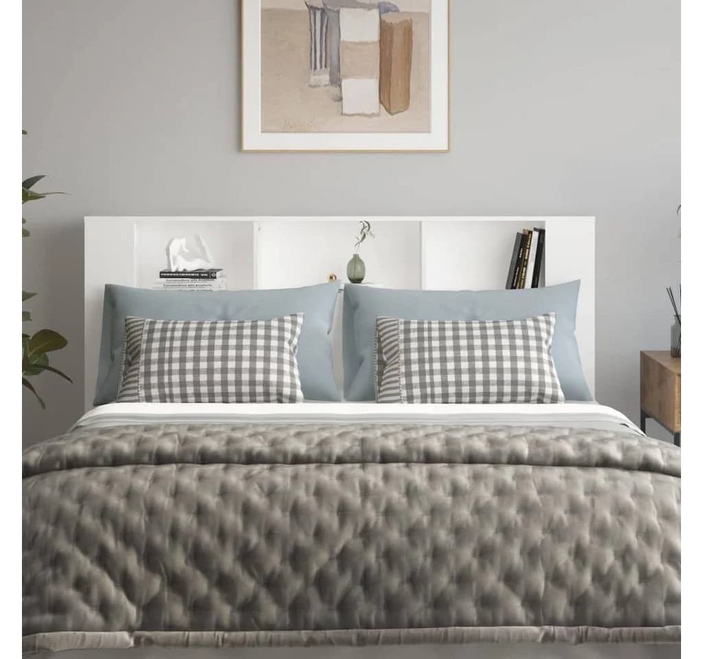 vidaXL Kopfteil Bett Kopfteil Weiß - Bild 3