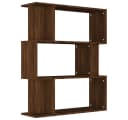 vidaXL Bücherregal Raumteiler Braun Eiche Holzwerkstoff Bild 2