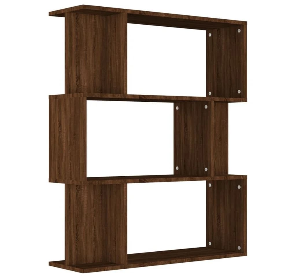 vidaXL Bücherregal Raumteiler Braun Eiche Holzwerkstoff - Bild 2