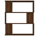 vidaXL Bücherregal Raumteiler Braun Eiche Holzwerkstoff Bild 5