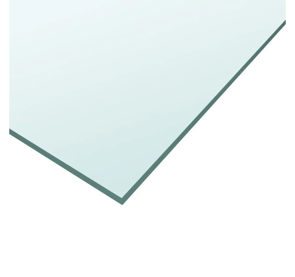 vidaXL Tischplatte Transparent 50x50 cm Hartglas