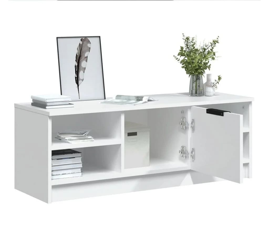 vidaXL TV-Schrank Weiß Holzwerkstoff Klassisch - Bild 5