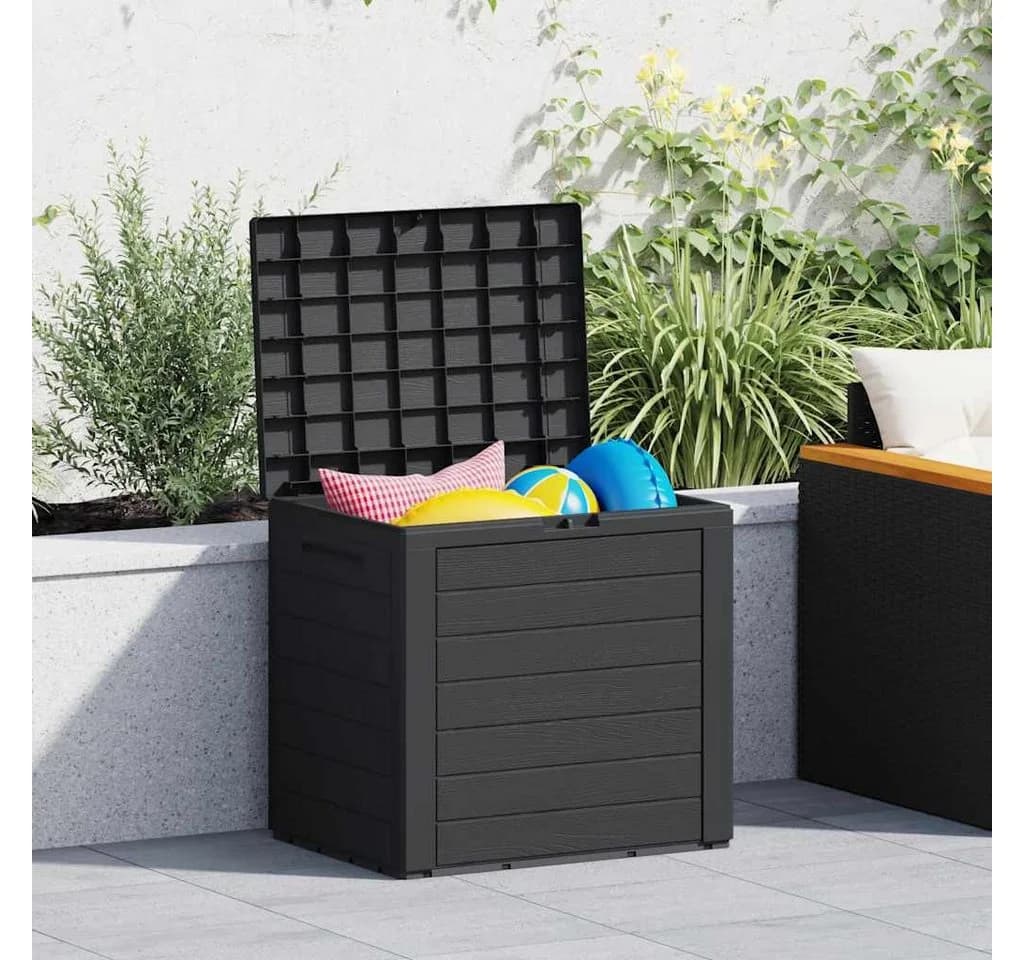 vidaXL Gartenbox Anthrazit Polypropylen Aufbewahrungsbox