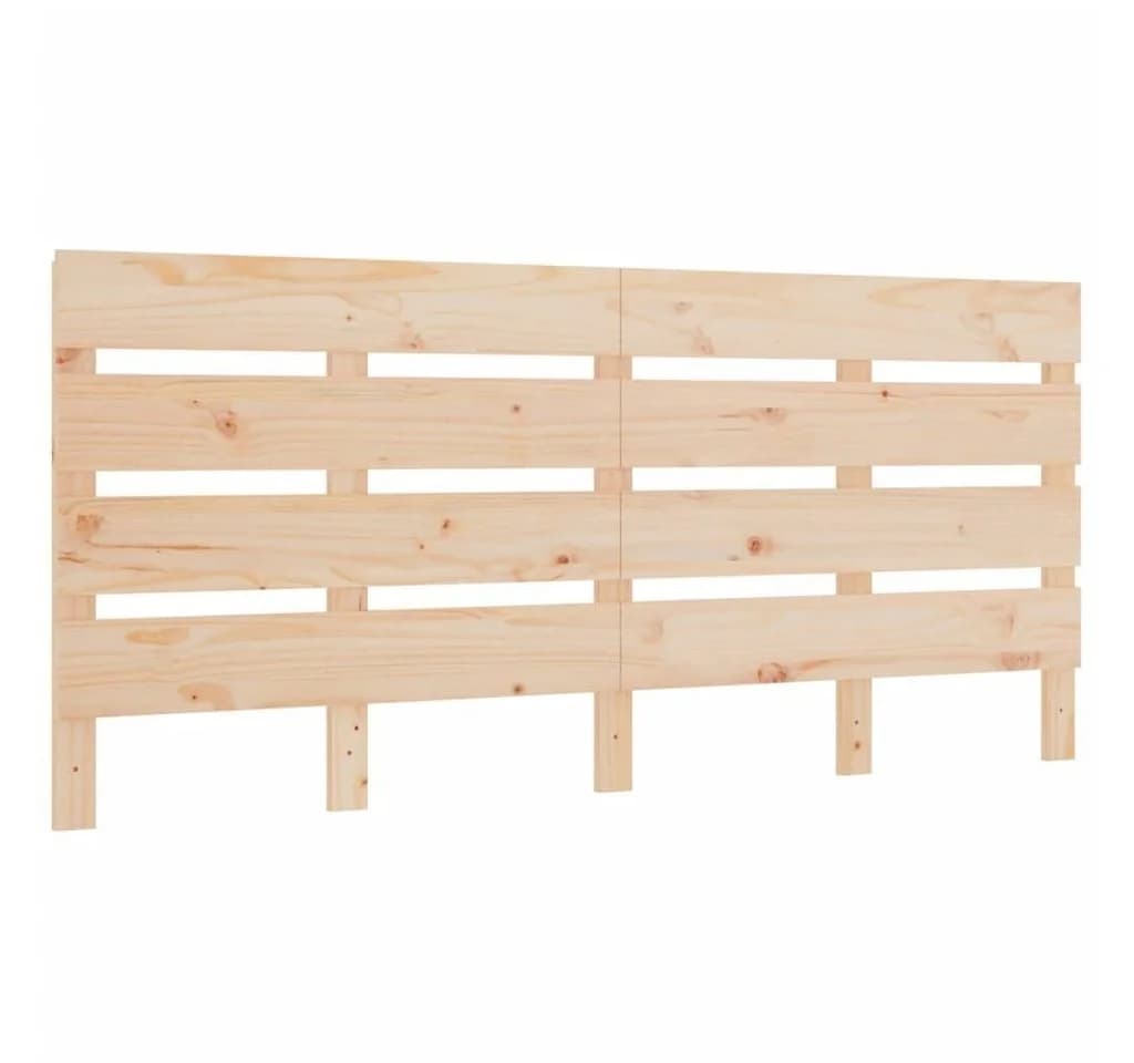 vidaXL Bett Kopfteil 180x80 cm Massivholz Kiefer Beige - Bild 2