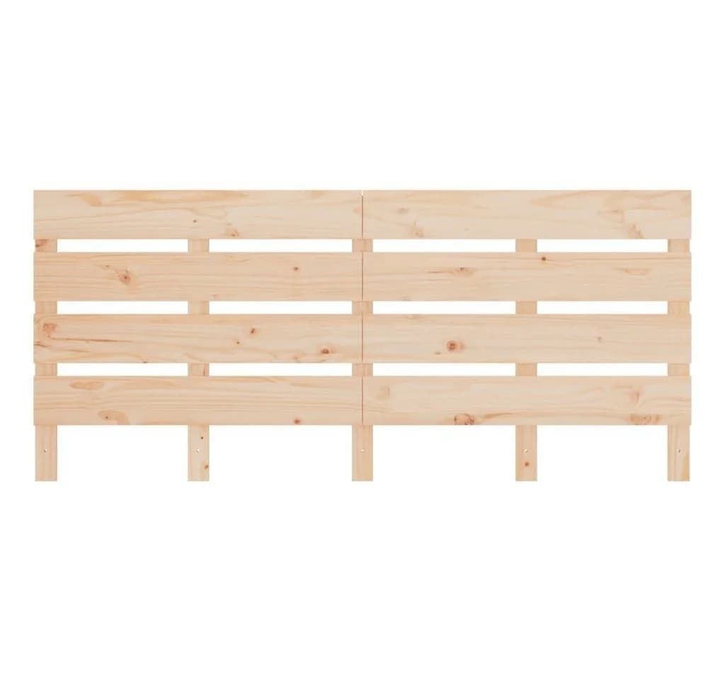 vidaXL Bett Kopfteil 180x80 cm Massivholz Kiefer Beige - Bild 4