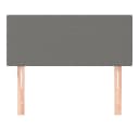 vidaXL Bett Kopfteil Dunkelgrau 100x5x78/88 cm Stoff Bild 3