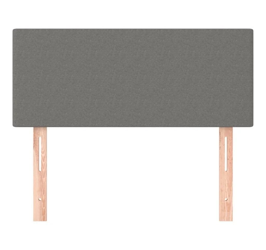 vidaXL Bett Kopfteil Dunkelgrau 100x5x78/88 cm Stoff - Bild 3