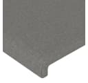 vidaXL Bett Kopfteil Dunkelgrau 100x5x78/88 cm Stoff Bild 4