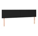 vidaXL Bett Kopfteil Schwarz Stoff Höhenverstellbar Bild 2