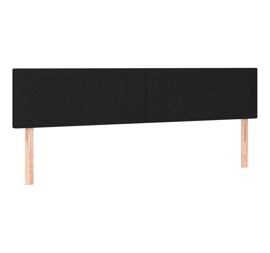 vidaXL Bett Kopfteil Schwarz Stoff Höhenverstellbar - Bild 2