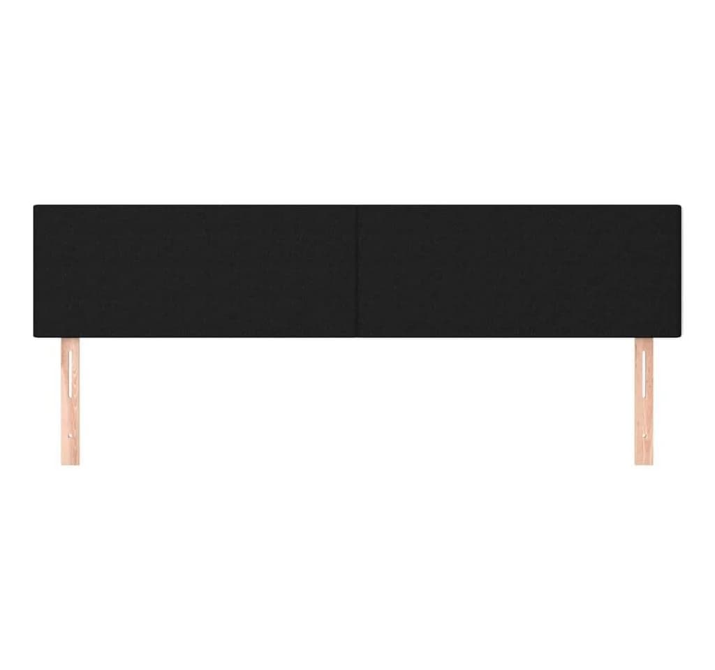 vidaXL Bett Kopfteil Schwarz Stoff Höhenverstellbar - Bild 3