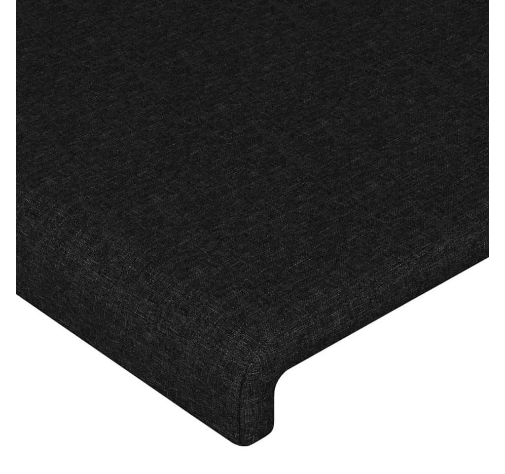 vidaXL Bett Kopfteil Schwarz Stoff Höhenverstellbar - Bild 4