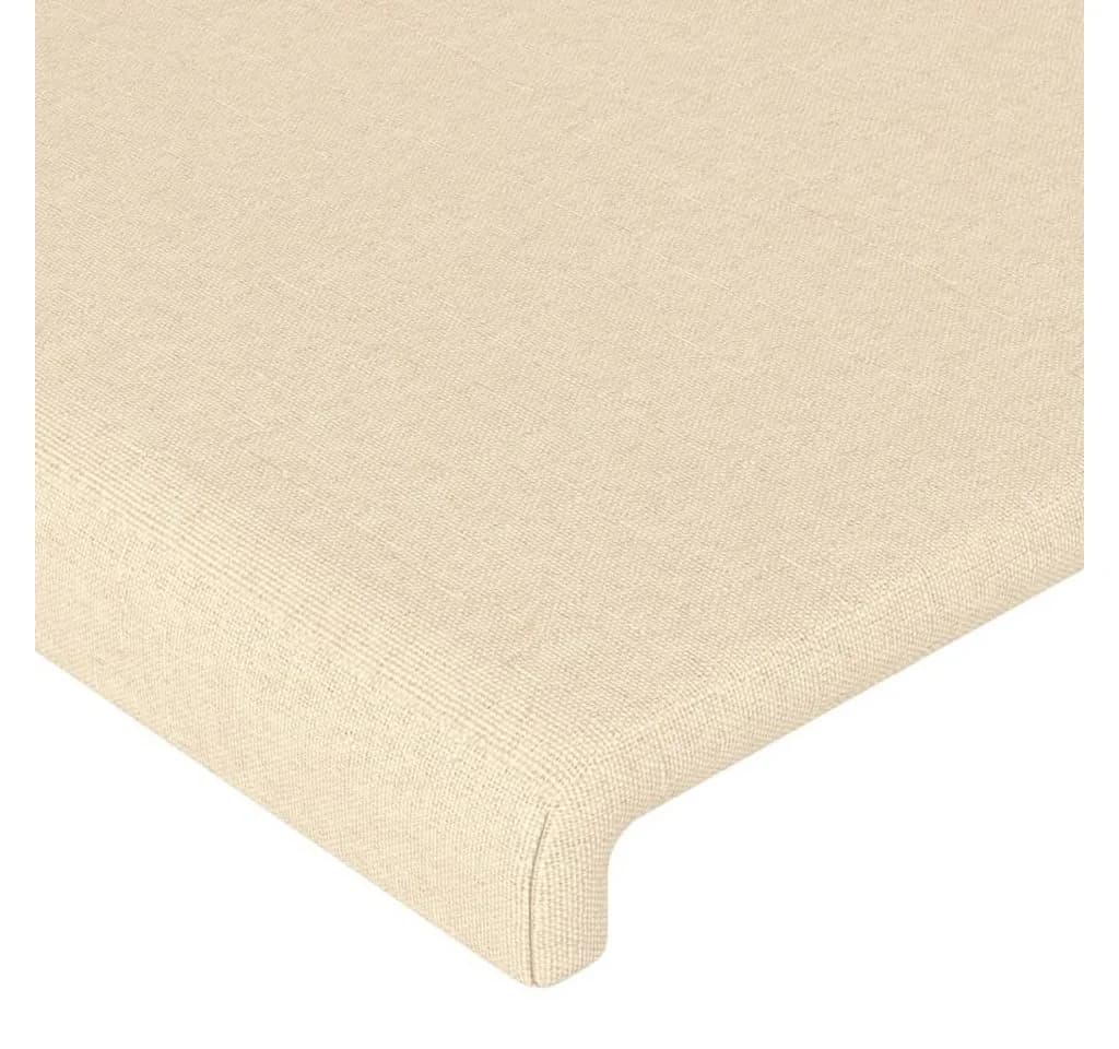 vidaXL Bett Kopfteil Creme 160 cm Stoff Höhenverstellbar - Bild 4