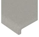 vidaXL Bett Kopfteile 2-stlg. Hellgrau Stoff Bild 4