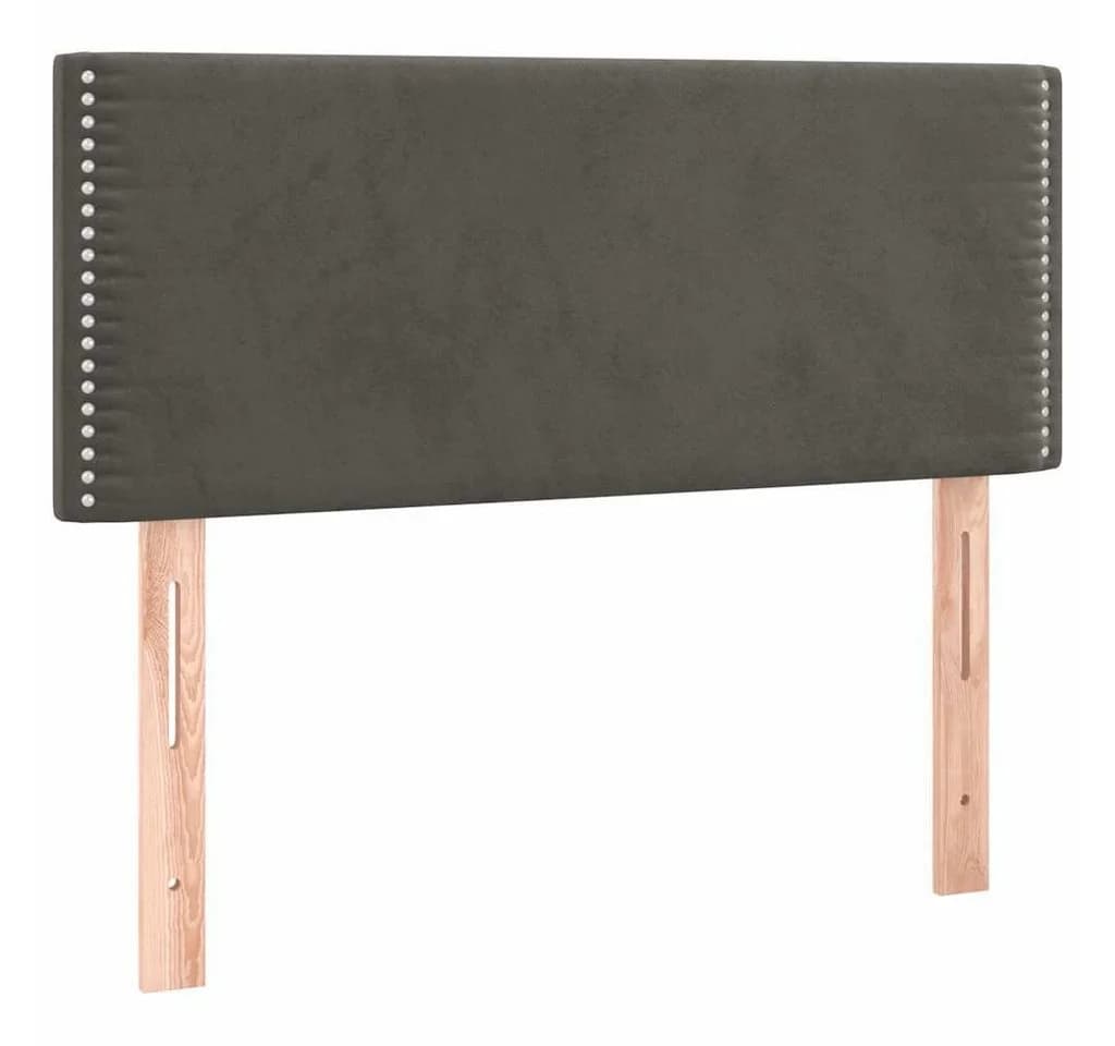 vidaXL Bett Kopfteil Dunkelgrau Samt Höhenverstellbar - Bild 2