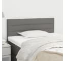 vidaXL Bett Kopfteil Dunkelgrau 80x5x78/88 cm Stoff Bild 1