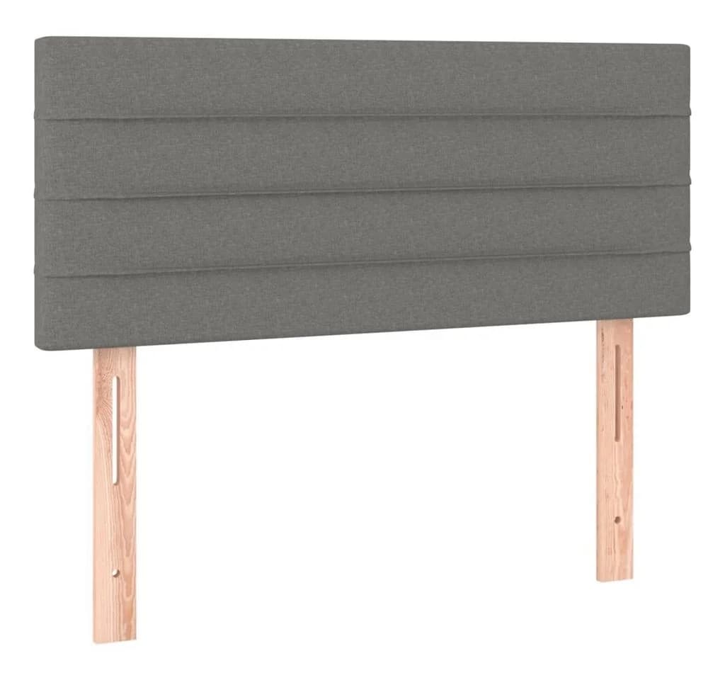 vidaXL Bett Kopfteil Dunkelgrau 80x5x78/88 cm Stoff - Bild 2
