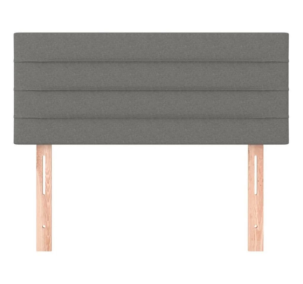 vidaXL Bett Kopfteil Dunkelgrau 80x5x78/88 cm Stoff - Bild 3