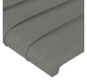 vidaXL Bett Kopfteil Dunkelgrau 80x5x78/88 cm Stoff Bild 4