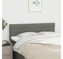 vidaXL Bett Kopfteile 2 Stk. Dunkelgrau Stoff Bild 1