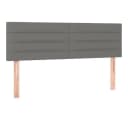 vidaXL Bett Kopfteile 2 Stk. Dunkelgrau Stoff Bild 2