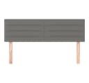 vidaXL Bett Kopfteile 2 Stk. Dunkelgrau Stoff Bild 3