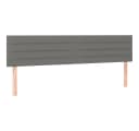 VIDAXL Bett Kopfteile 2 Stk. Dunkelgrau Stoff Bild 2