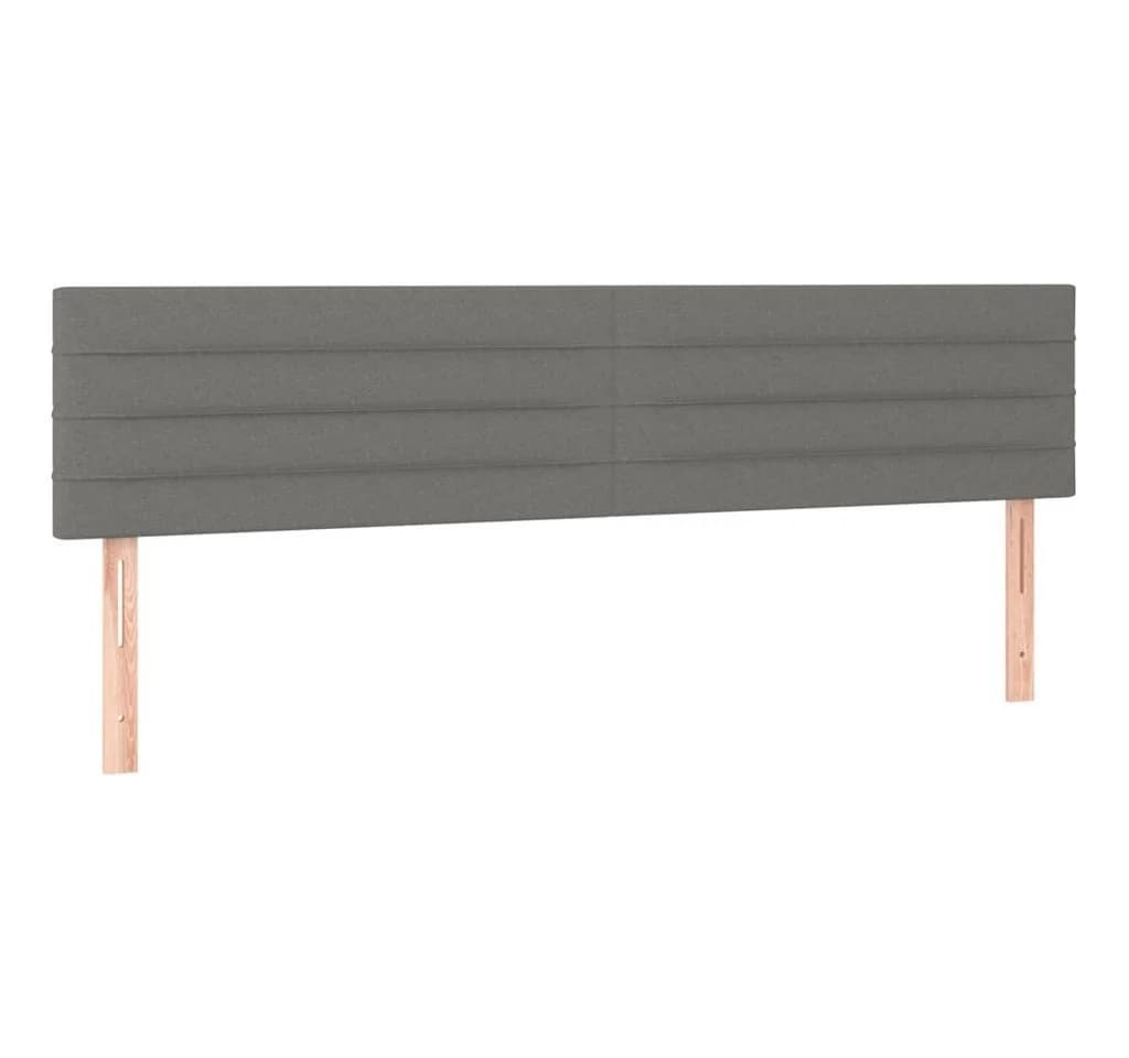 VIDAXL Bett Kopfteile 2 Stk. Dunkelgrau Stoff - Bild 2