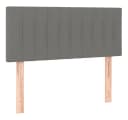 vidaXL Bett Kopfteil Dunkelgrau Stoff Bild 2