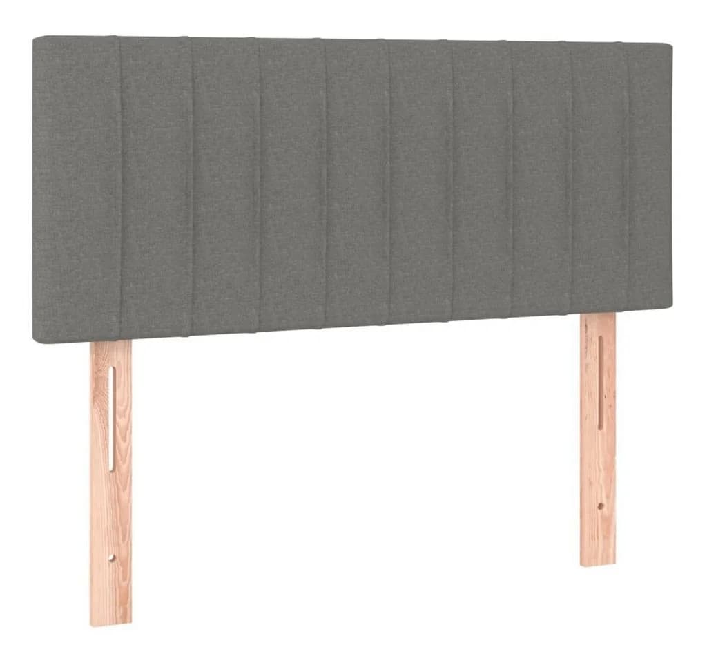 vidaXL Bett Kopfteil Dunkelgrau Stoff - Bild 2