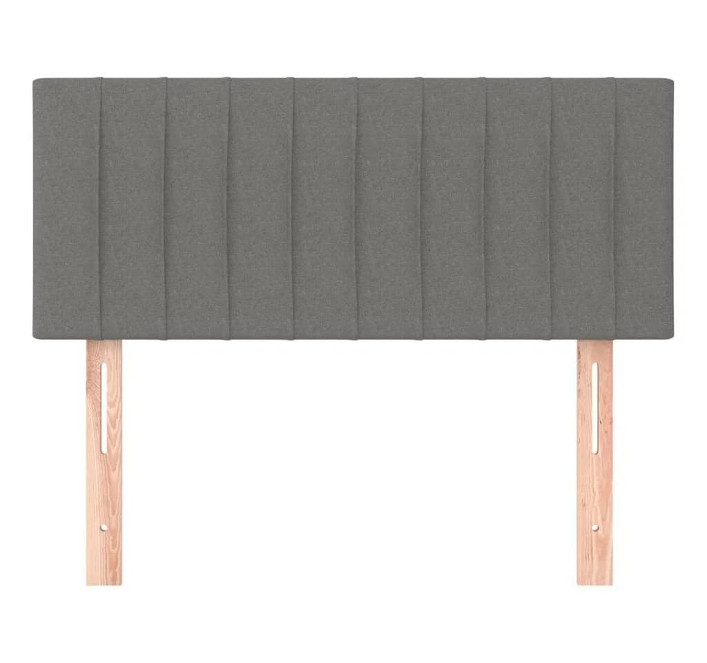 vidaXL Bett Kopfteil Dunkelgrau Stoff - Bild 3