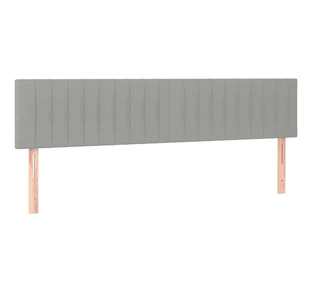 vidaXL Bett Kopfteil Hellgrau Stoff Höhenverstellbar - Bild 2