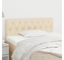 vidaXL Bett Kopfteil Creme Stoff Bild 1