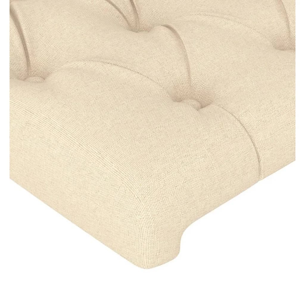 vidaXL Bett Kopfteil Creme 144 cm Stoff Höhenverstellbar - Bild 4