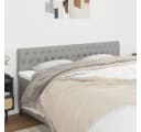 VIDAXL Bett Kopfteile 2 Stk. Hellgrau Stoff Bild 1