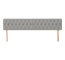 VIDAXL Bett Kopfteile 2 Stk. Hellgrau Stoff Bild 3