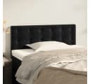 vidaXL Bett Kopfteil Schwarz Samt Höhenverstellbar Bild 1