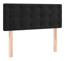 vidaXL Bett Kopfteil Schwarz Samt Höhenverstellbar Bild 2