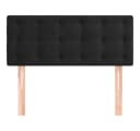 vidaXL Bett Kopfteil Schwarz Samt Höhenverstellbar Bild 3